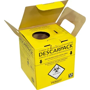 05 Caixas Coletora Material Perfurocortante 1,5l Descarpack