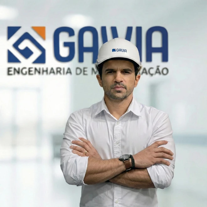 Denis Vieira, fundador da Gavia Engenharia de Manutenção, especialista em infraestrutura de gases medicinais e sistemas contra incêndio.